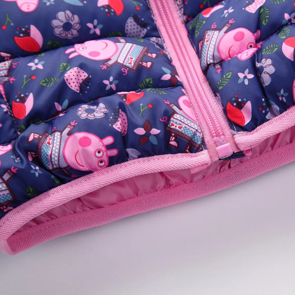 Girls Clothing Jackets 2017 New Brand Baby Girls Winter Coats Children's Warm Outerwear Windbreakers Down Parka Cute Pig 2-12Y (6)