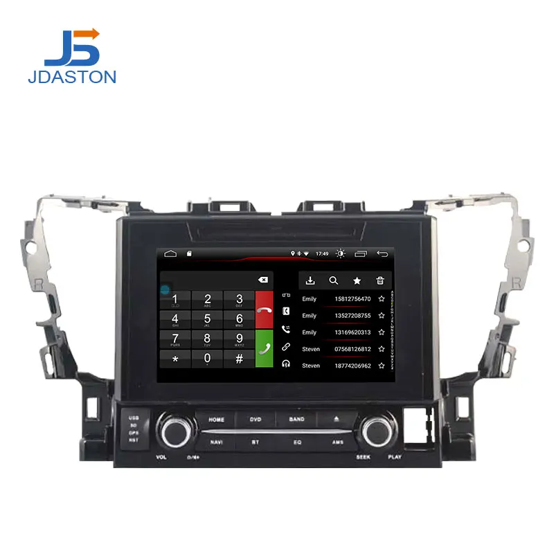 Автомобильный DVD плеер JDASTON Android 10 0 для Toyota Alphard Vellfire 30 series 2015 2 Din радио GPS навигация