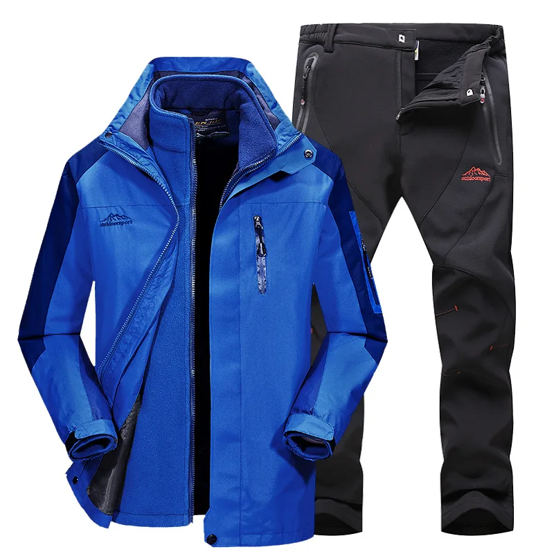 

Outdoor sports stormtrooper suit two-piece winter man stormtrooper suit warm waterproof windproof mountaineering suit