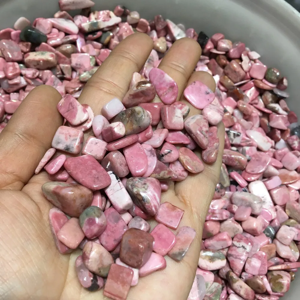 

Natural gemstone Crystal stone Polished Rhodonite gravel Stone