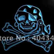 LK632-пират девушки Череп Home Decor светодиодный знак неонового света