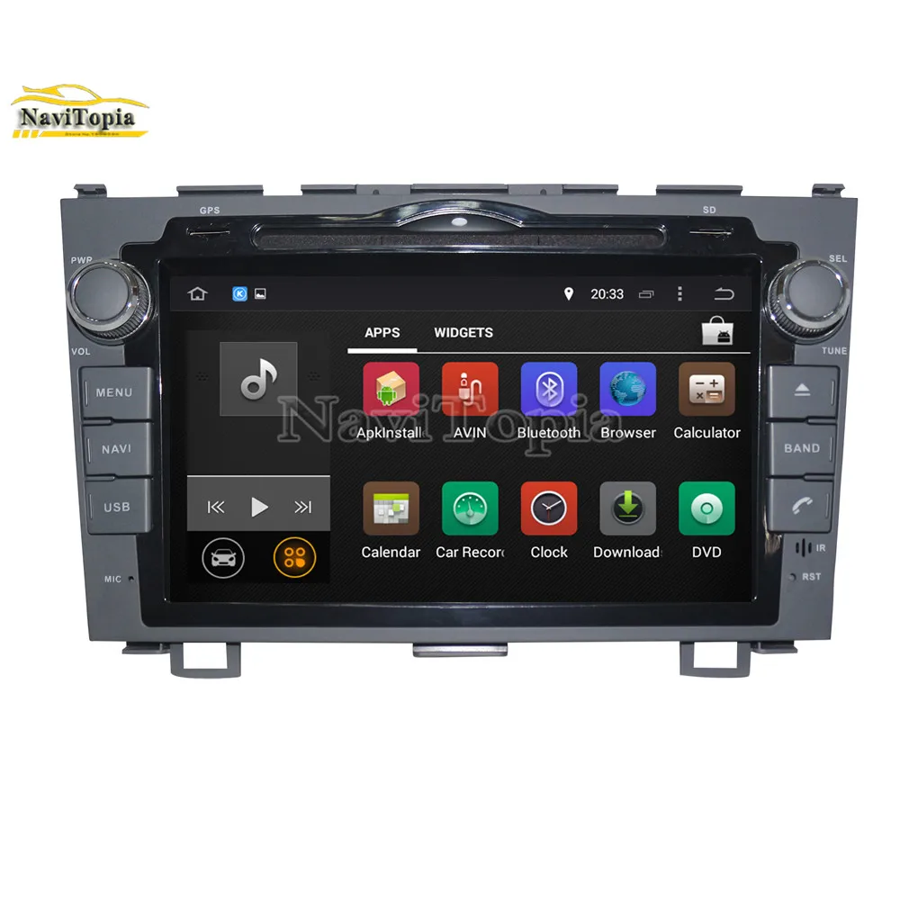 Flash Deal NAVITOPIA 4G RAM 64G ROM PX6 Six Core Android 9.0 Car DVD Multimedia Player GPS Navigation for Honda CRV 2006 2007 2008-2011 1
