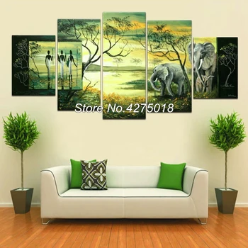 

DIY Diamond Painting Cross Stitch Kit Full Diamond Embroidery 5D Square Diamond Mosaic Home Decor Fantasy elephant 5pcs ML036