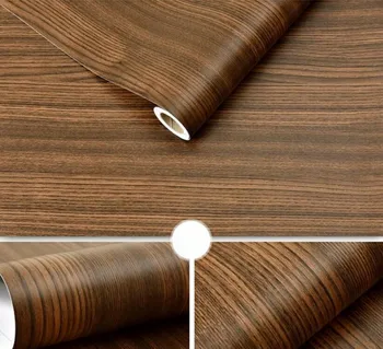 

SUNICE Self adhesive Wood Grain Contact Paper Waterproof Wallpaper PVC Vinyl Furniture Wardrobe Door Stickers Home Decor