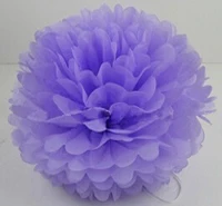 100 шт 1"(25 см) тканевая бумага pom poms украшения для дома Бумажные цветы-шары для дня рождения свадебные принадлежности пом-помы из ткани - Цвет: Light Purple