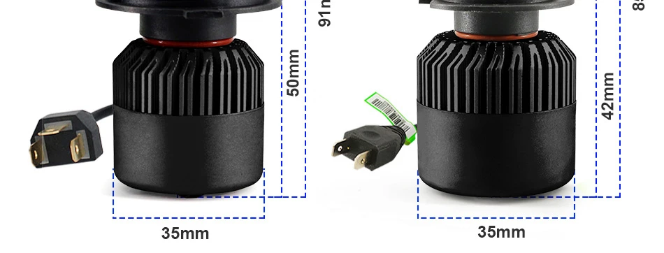 1 Pair Car light H4 LED H7 H11 H1 H8 H9 9004 9005 9006  LED Car Headlight Bulbs 72W 8000LM 6500K Auto Headlamp 12V 24V foglight14