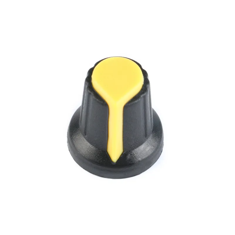 WH148 Potentiometer knob Cap AG2 Plastic knob for Diameter 6mm Plum Handle Yellow Orange Blue White Red Green 6color 5PCS=30PCS (9)