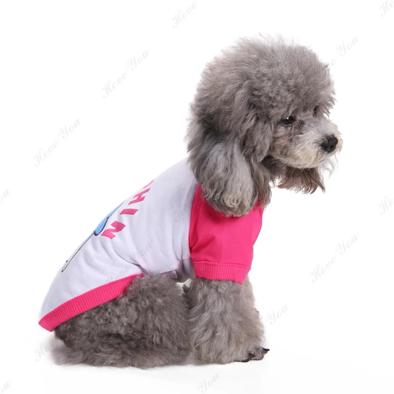 Heve You одежда Милый хлопковый костюм для собаки с принтом дельфина пальто куртка для котенок Щенок Чихуахуа Одежда кошки 2 цвета