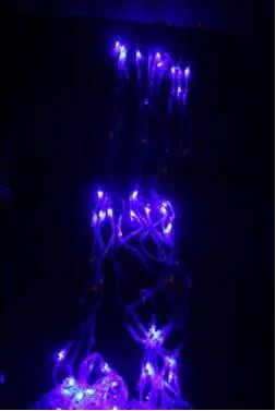 Luzes ao ar Decoração do Natal Guirlandas de Casamento Luzes de Natal Novo! Livre Levou Waterfull ac Led String Luces Navidad Ano 2x2 m 13 luces de navidad