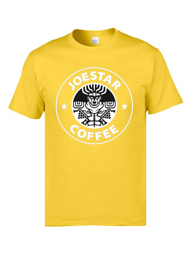 Мужская приталенная футболка JoJo Coffee Adventure брендовая одежда с 3D принтом и