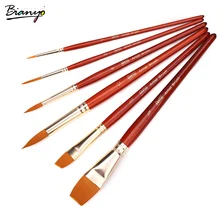 Bianyo Art Кисть для покраски кисти 6 шт./компл. краски ing кисти кисть для рисования для художника ручной работы принадлежности для рисования Aqua канцелярские принадлежности