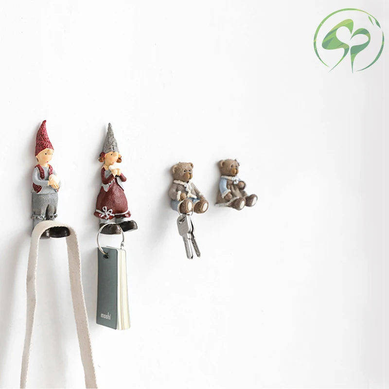 Socket Power Cord plug Storage Rack Cartoon Storage Rack Resin Adhesive Hook Wall-mounted Storage Holder