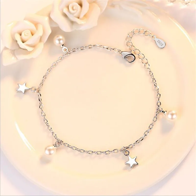 TJP Fashion Star Pearl Girl Bracelets For Lady Birthday Party
