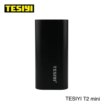 

2pcs/lot New product TESIYI T2 min Charger black white T2 Smart Digital Charger for 2*18650 battery electronic cigarette