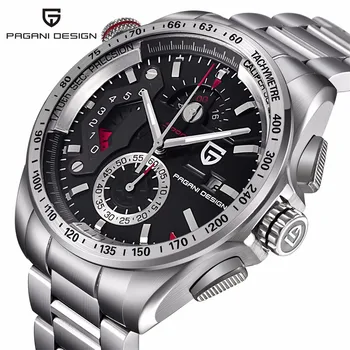 

PAGANI DESIGN Luxury chronograph Sports Men's Watch Japanese Movement stainless Steel waterproof Quartz watch Relogio Masculino