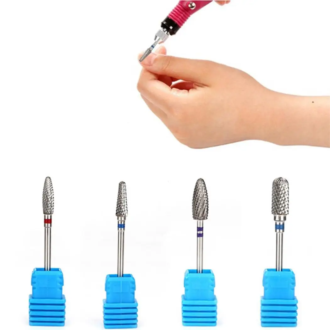 

4 Styles Tungsten Steel Nail Drill Bits Cuticle Cutter for Manicure Nail Files Grinding Polishing Milling Tool Manicure 1pcs
