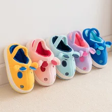 

Hippo Kids Slippers Children Funny Slippers Girls Winter Warm Flip Flops Boys Animal Cotton Home Shoes Baby Toddler Slippers