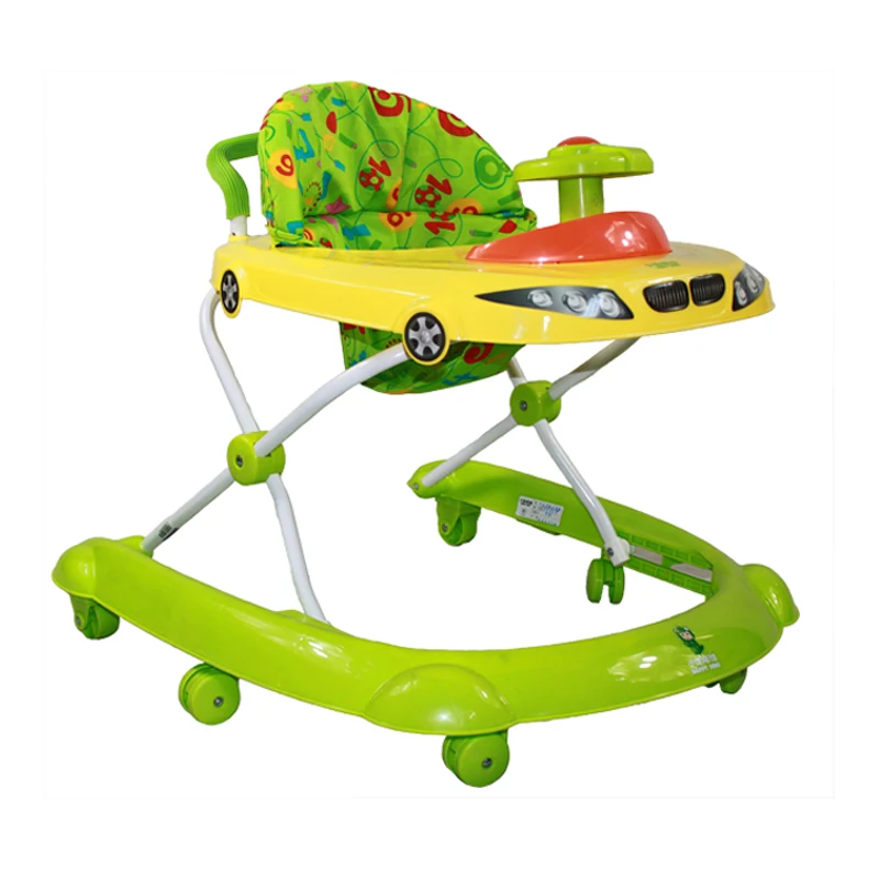 

Hot Product Baby Walkers Multifunctional Anti Rollover U-shaped Multifunctional Baby Walker With Music Toys Plate Baby Step Car