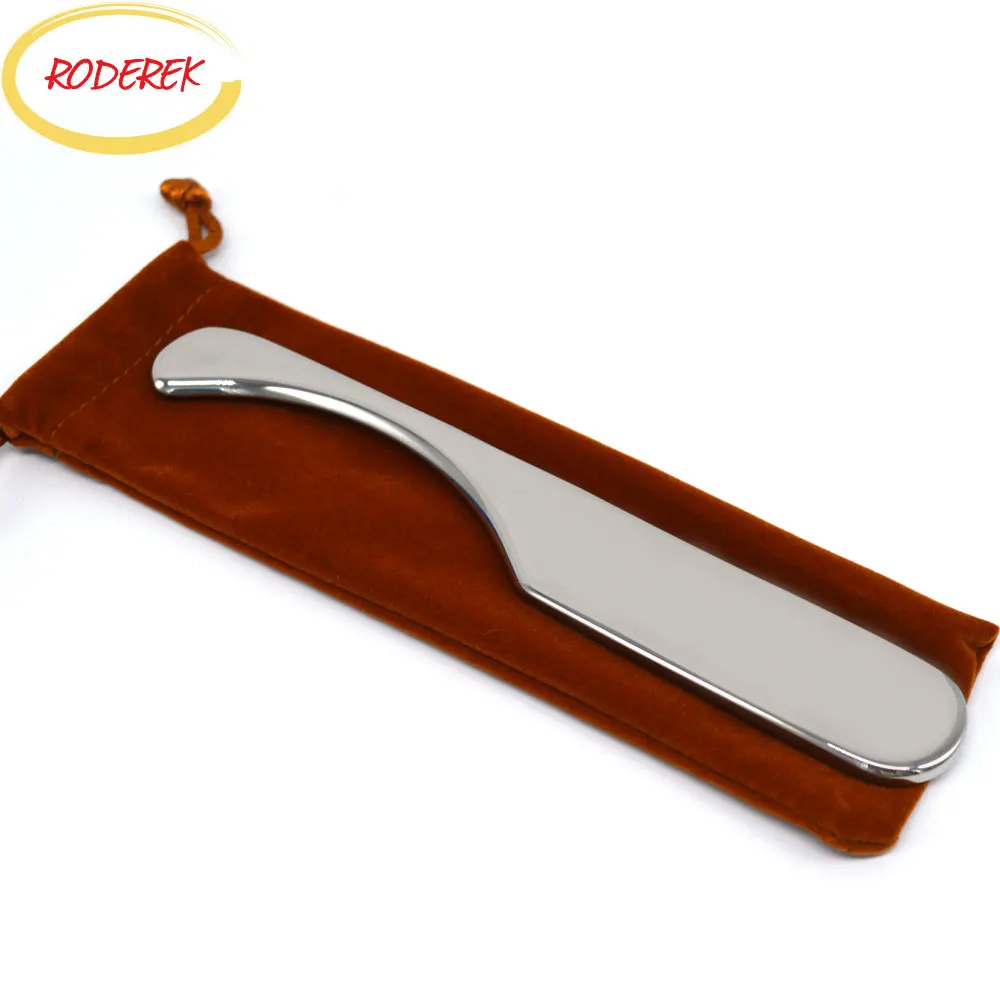 Stainless Steel Guasha Board Body Scraper Gua Sha Tool Medical Steel Guasha Device With Bevel Edge