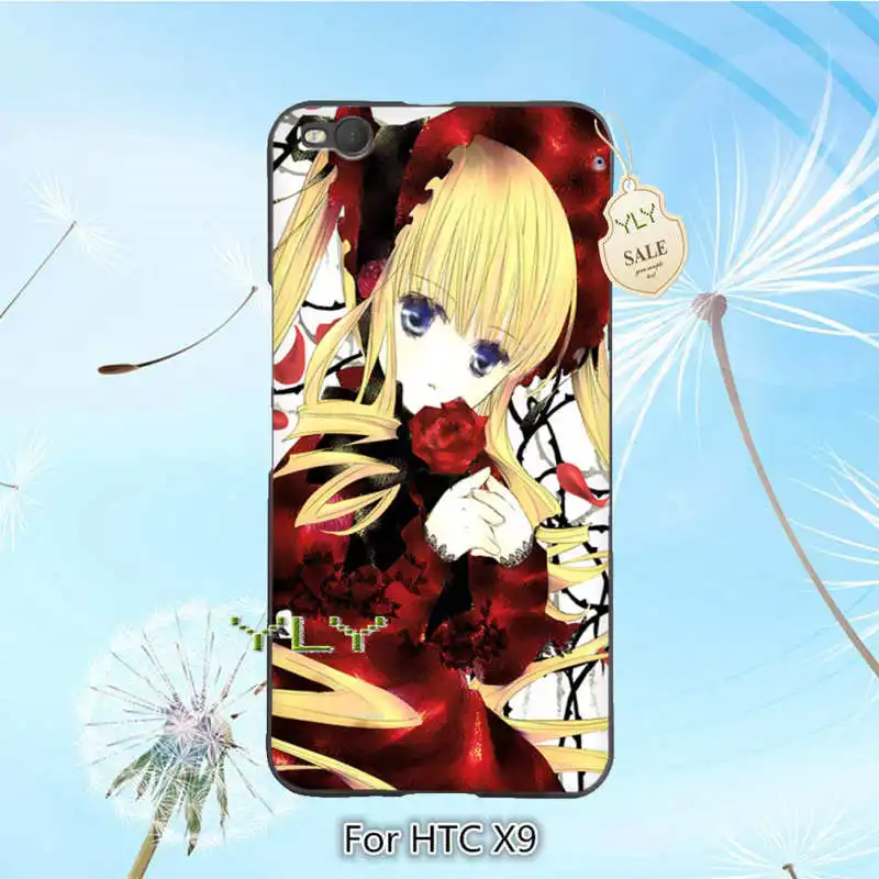 Rozen maiden жесткого пластика сотовый телефон случаях для HTC X9 чехол |