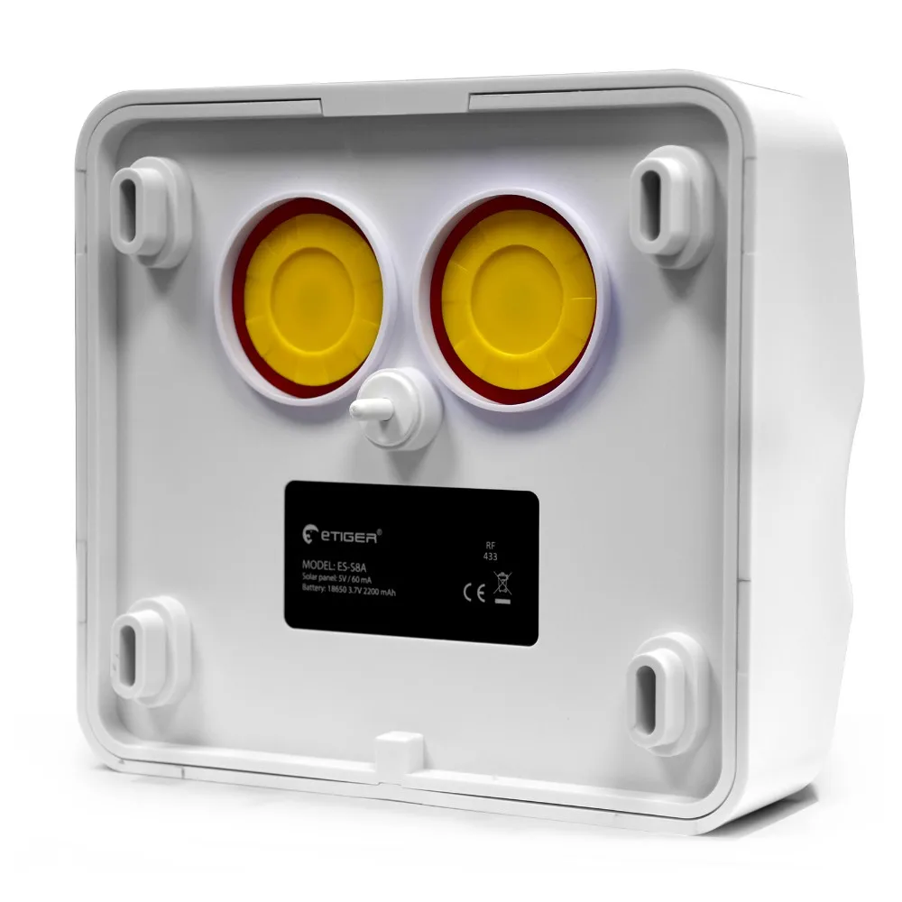 Função à Prova Mhz sem Fio Siren com Ip66 Etiger Solar-powered Strobe Flash d' Água Es-s8a 433 7 China siren wireless Suppliers