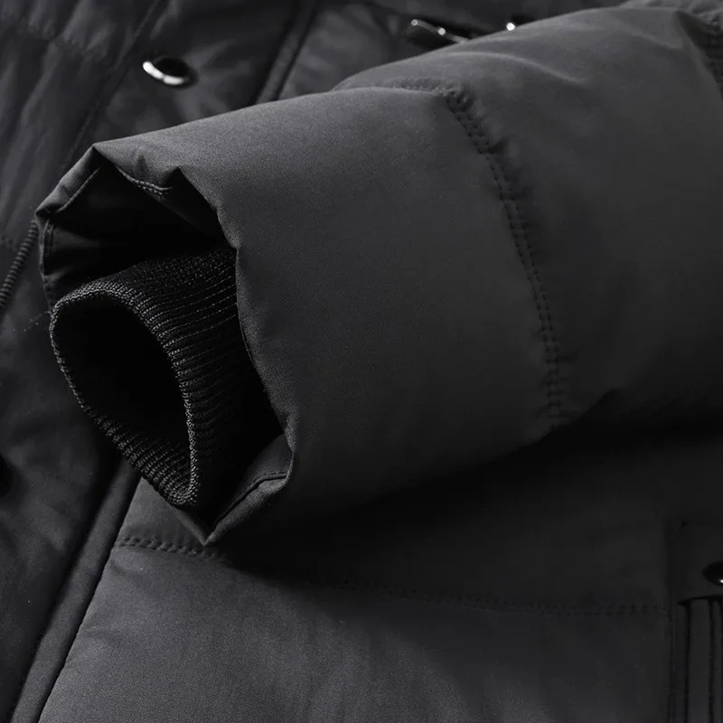  NEWDISCVRY Men's Hooded Parka Winter Man Jacket Waterproof 2018 Thick Fleece Warm Men Coat Casual Overcoat Male Clothes Outwear