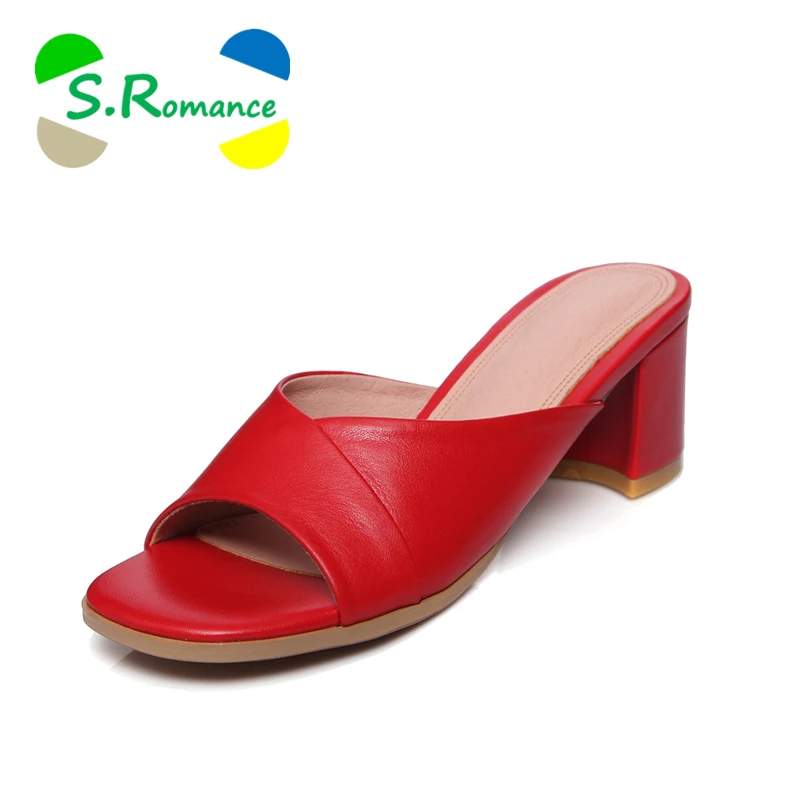 Buy S.Romance Plus Size 34 43 Women Slippers Genuine