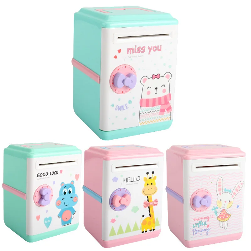 

Houkiper Large Piggy Bank Safe ATM Bank Saving Box Music Money Box Electronic Piggy bank Paper Money Cash Coin Bank