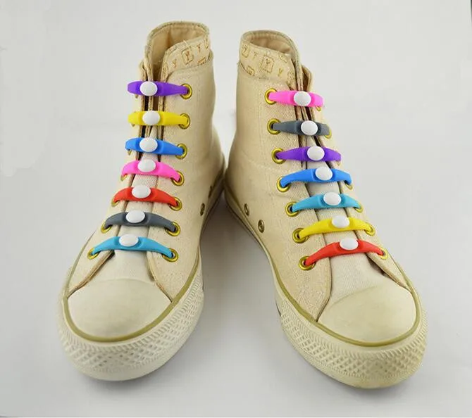 12 шт./партия; Chaussure; обувь для мальчиков и девочек; женский Силиконовый Эластичный шнурок без шнуровки; Все кроссовки; ленивые шнурки на