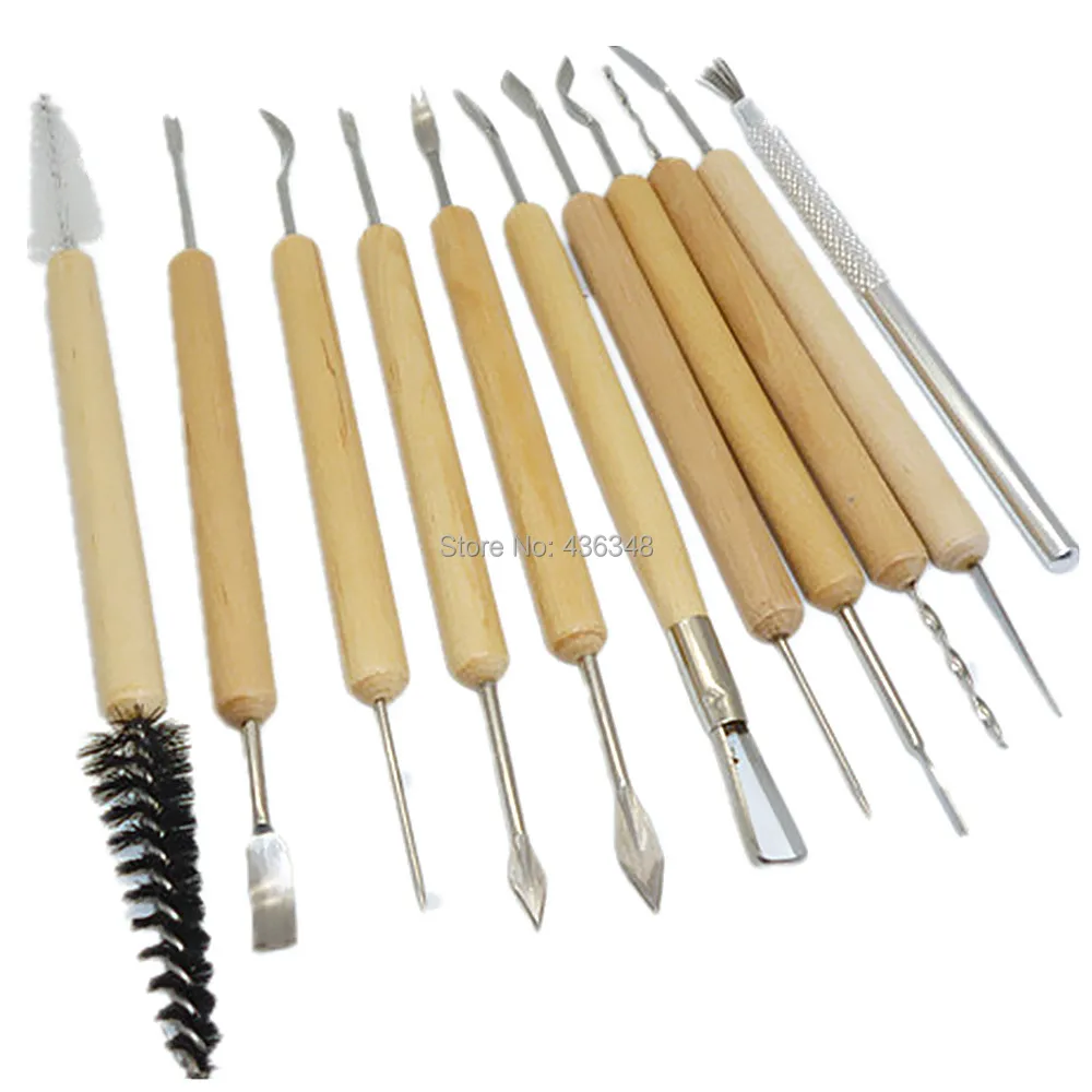 Buy 11pcs Pottery Clay Sculpture Sculpting Carving