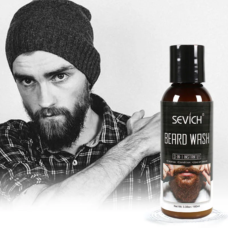 

Sevich 100ml Organic Beard Wash Shampoo Deep Cleansing Repair Conditioner Beard Shaping Vitamin For Hair Conditioner
