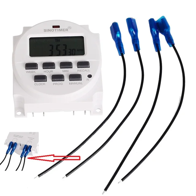 120VAC 7 Days Weekly Programmable Digital Electronic Lamp Timer Switch