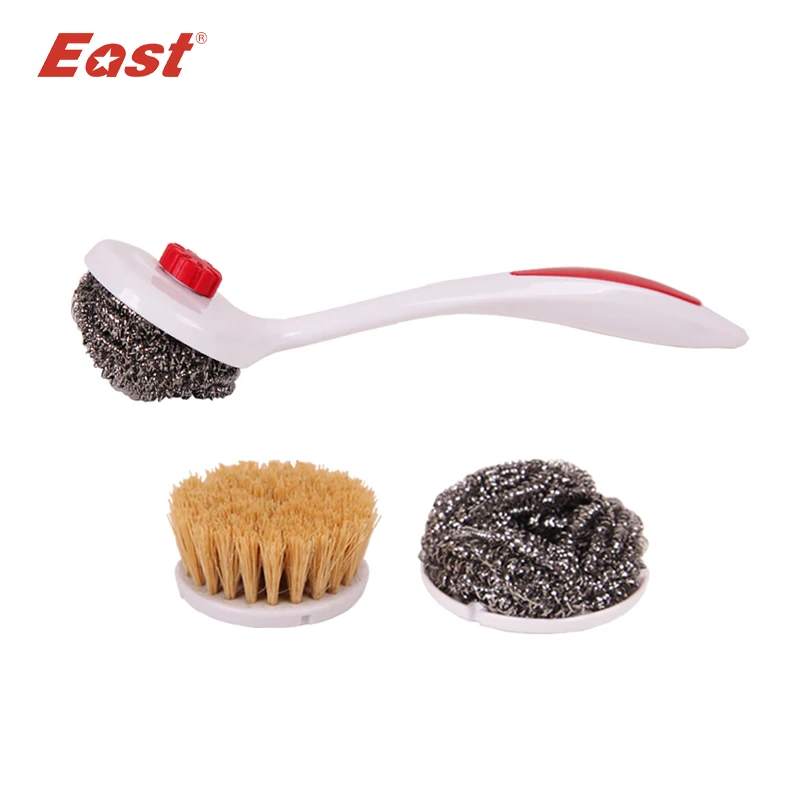 

East pan brush Cleaning Brushes high-quality multifunctional for pan Household tools with ABS & Stainless Steel Wire