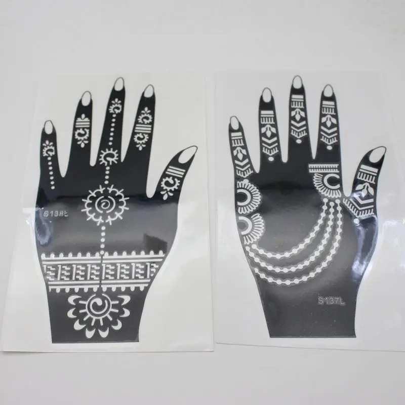 Buy 20pcs Large Henna Tattoo Stencils For Body Paint