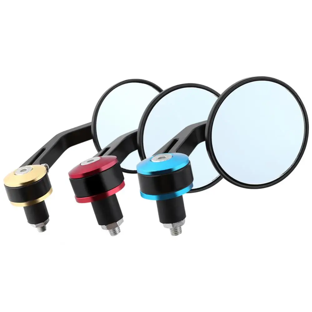 

1 Pair 7/8" Rear View Mirrors Motorcycle Bike Back Rear Sidemirror Round Handlebar Bar End Motor Car accessories Universal New