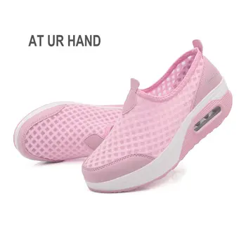 

Women's Casual Shoes Platform Sneaker Women Fashion Shoes Ladies Air Mesh Shoes Woman Solid Footwear Plus 35-42