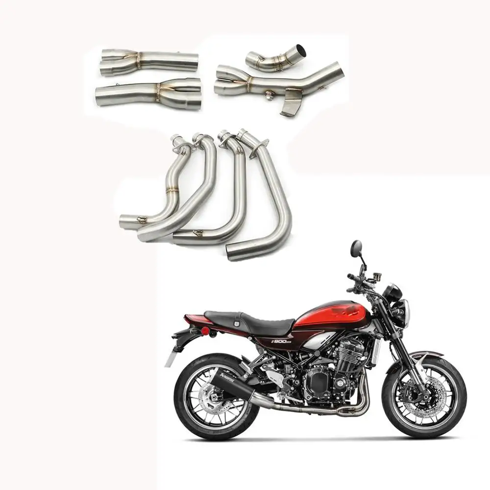 

Motorcycle Exhaust Full Systems Mid Middle Link Pipe Escape Slip-on Muffler For Kawasaki Z900RS Z 900 RS 900RS Z900