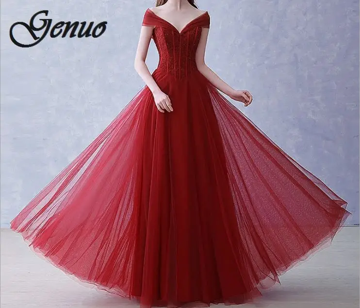 

NEW Burgundy Sexy Off Shoulder Sequin Dress Bodycon Floor Length Geometic Long Sleeve Party Dress Full lining Zipper Club Dress