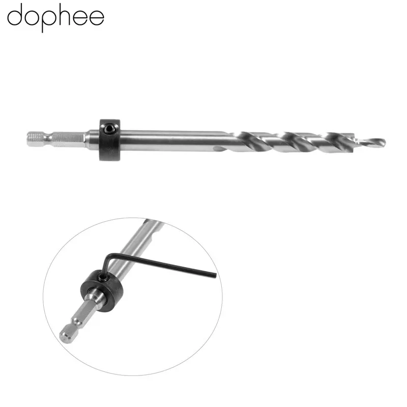Dophee 9 5 мм твист ступенчатое сверло + глубина стопорный воротник шестигранный