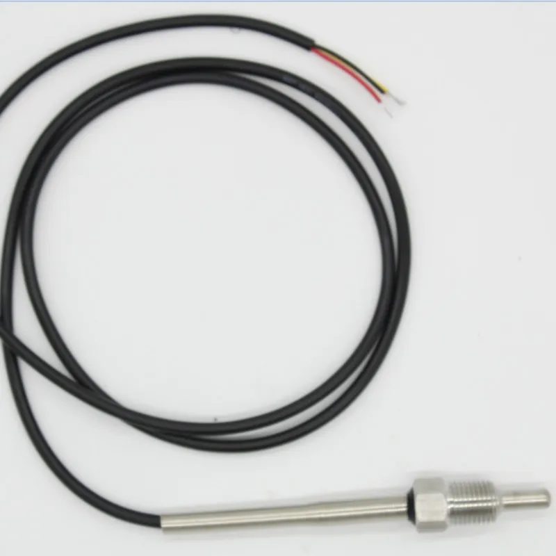 PT1000 Housing Platinum Resistance Temperature Sensor G1/4 Thread Probe OD= 6mm 1m PVC 3-core Wire Stainless Steel L30-300mm photo