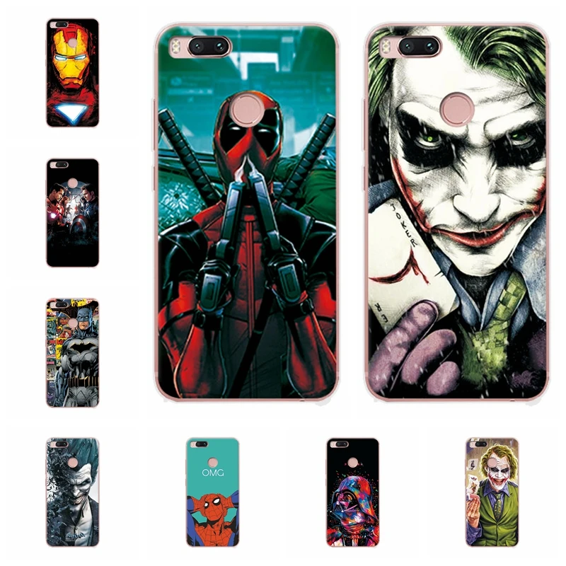 Очаровательный чехол для телефона Marvel Hero Captain America Xiaomi Mi A1 задняя крышка из