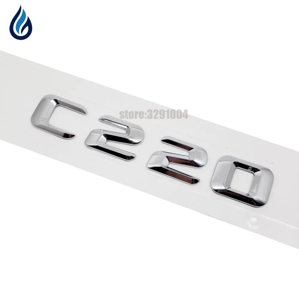 Для Mercedes Benz C Class C220 W201 W202 W203 W204 W211 W210 W212 W222 хромированные цифры буквы эмблема