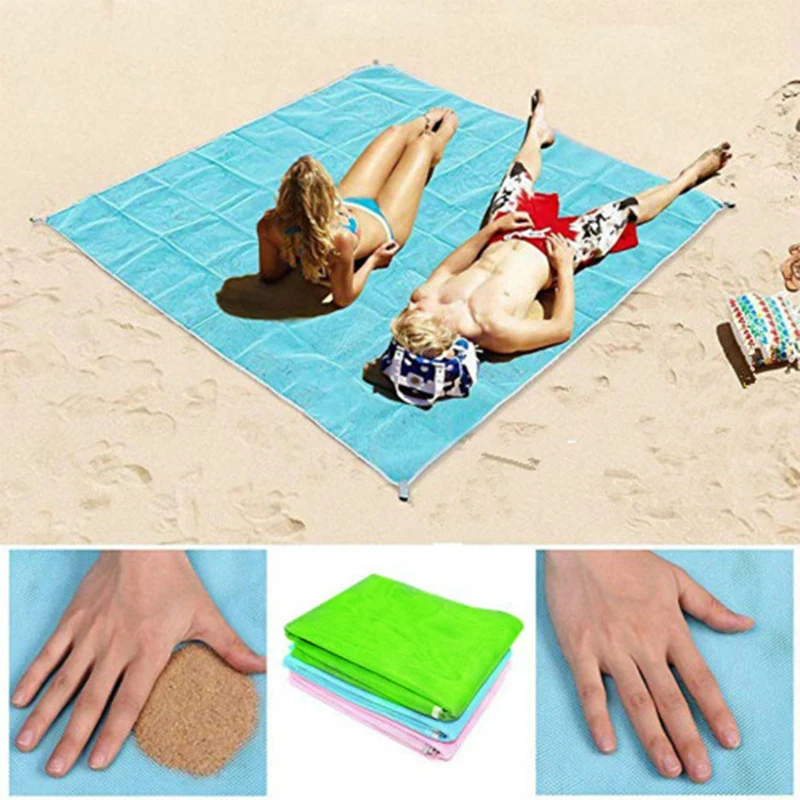 Волшебный Песок Бесплатный пляжный коврик для кемпинга на открытом воздухе пикника большой матрас водонепроницаемый мешок пляжное полотенце сумка для хранения Прямая