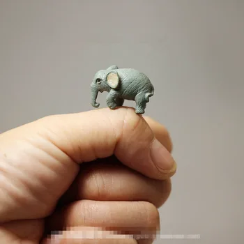 

Original Garage Kit Classic Toy Elephant Cute Animal 2.5cm Figure Mini Doll Collectible Model Loose Toy