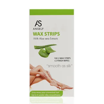 

10pcs Aloe Hair Removal Wax Strips Double Sided Wax Strips Female Shaving Hair Remover Depilatory Paper For Leg Body Face