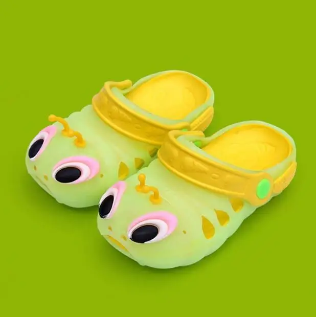 Летние caterpillar детей Для мальчиков и девочек сад обувь Дети мягким дном сандалии детские пляжная обувь с отверстиями; - Цвет: 4