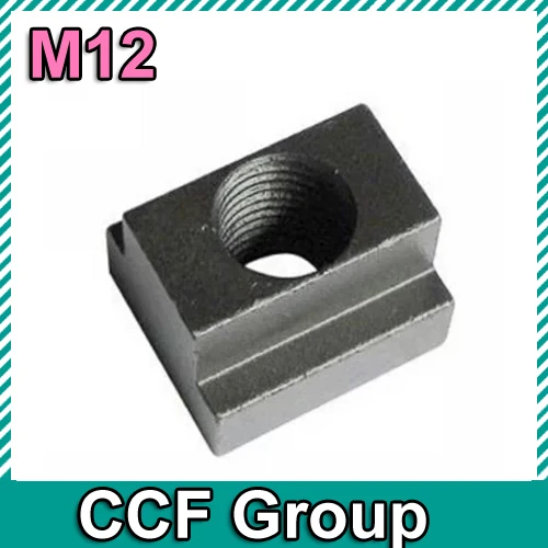 T slot Nut M12 T Slot Nuts Clamping Black Oxide For Table Slot 10pcs