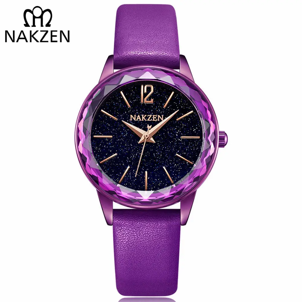 NAKZEN Dress Women Quartz Watches Minimalism Starry sky Magnet Buckle Fashion Wristwatch Waterproof Roman Numeral reloj mujer | Наручные