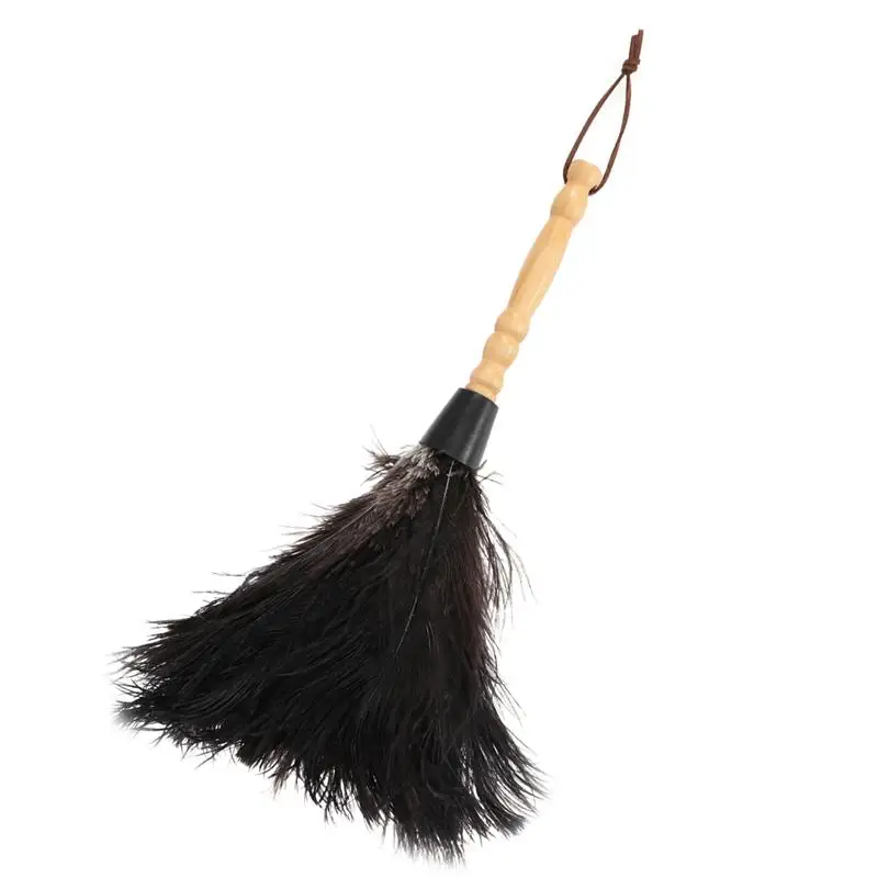 LUOEM страуса Duster метелки из перьев с деревянной ручкой очистки инструмент