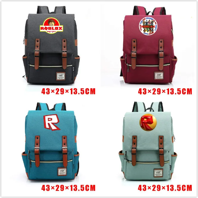 

Roblox Game Vintage Laptop Backpack Canvas Backpacks for Teenagers Boys Girls School Bags Travel Bag Leisure Rucksacks Knapsack